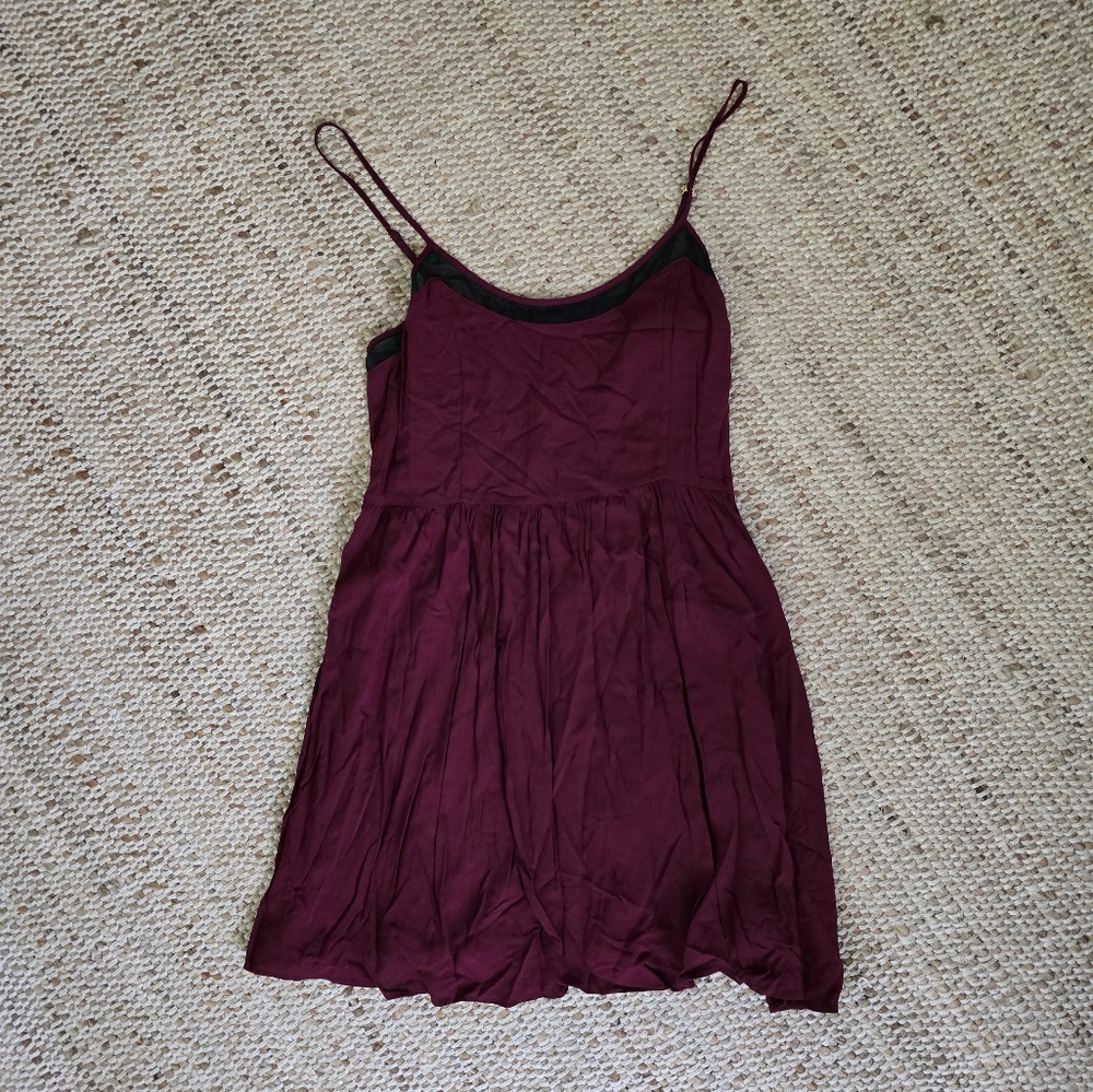 Forever 21 Deep Red Strappy Dress